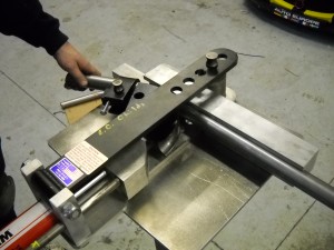 dscn0015 Lotus A-Pillar being bent on our ProTools hydraulic tubing bender